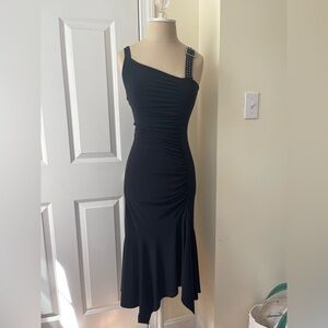 Y2K Black One-Shoulder Dress